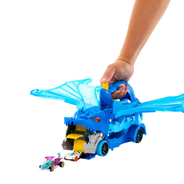 Hot Wheels City: Drachenfahrzeug Auto-Transporter - Mattel Bild 2