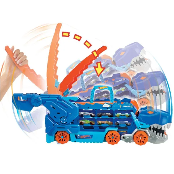 Hot Wheels City: Umwandelbarer Ultimate Auto-Transporter T-Rex - Mattel Bild 2