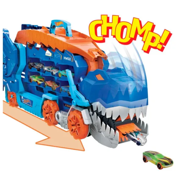 Hot Wheels City: Umwandelbarer Ultimate Auto-Transporter T-Rex - Mattel Bild 3