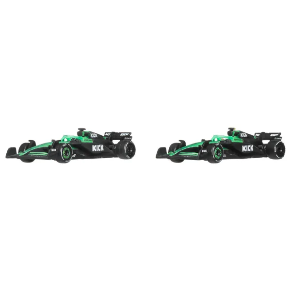 Hot Wheels F1 Kleinwagen 2er Set - Sauber: Hulkenberg + Bortoleto - Mattel Bild 2