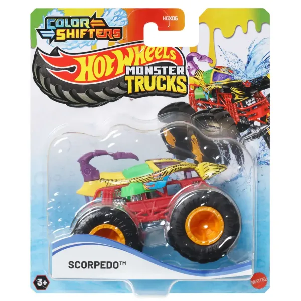 Hot Wheels Monster Trucks: Farbwechsel-Monsterauto - Scorpedo - Mattel Bild 1