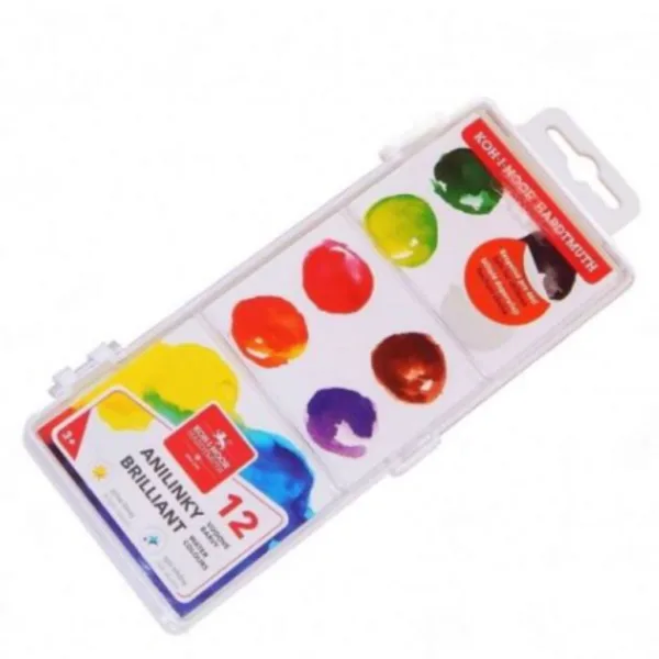ICO: KOH-I-NOOR 12 brillante Farben Aquarellset Bild 1