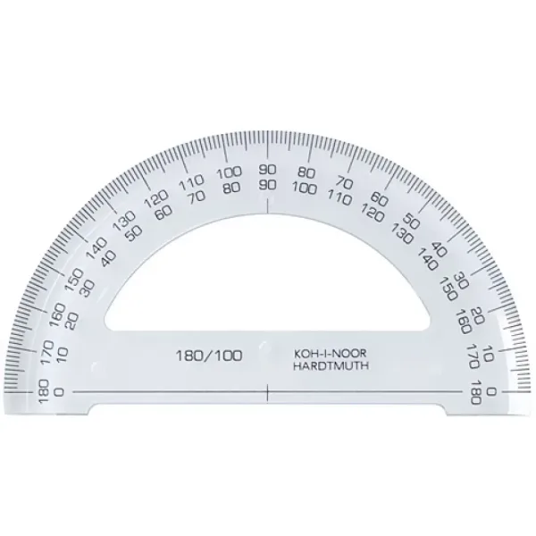 ICO: Koh-I-Noor transparenter Winkelmesser 180/100 Bild 1
