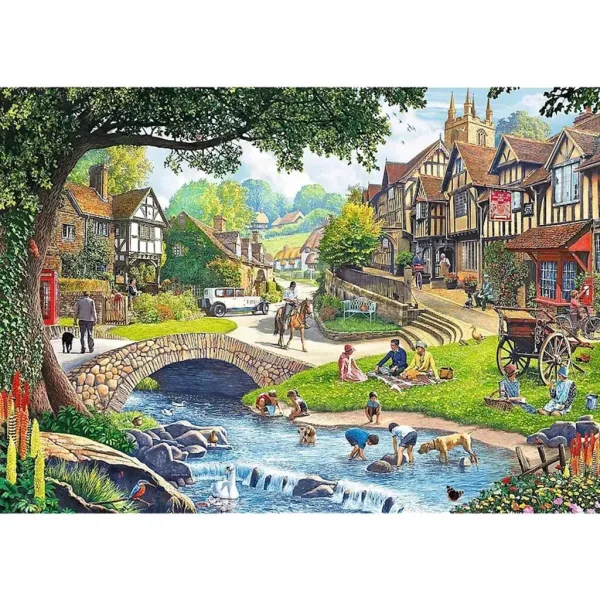 Idyllisches Leben 2x500 Teile Puzzle - Trefl Bild 3
