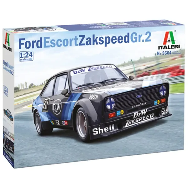 Italeri 1/24 Ford Escort Zakspeed Gr.2 Automodellbausatz