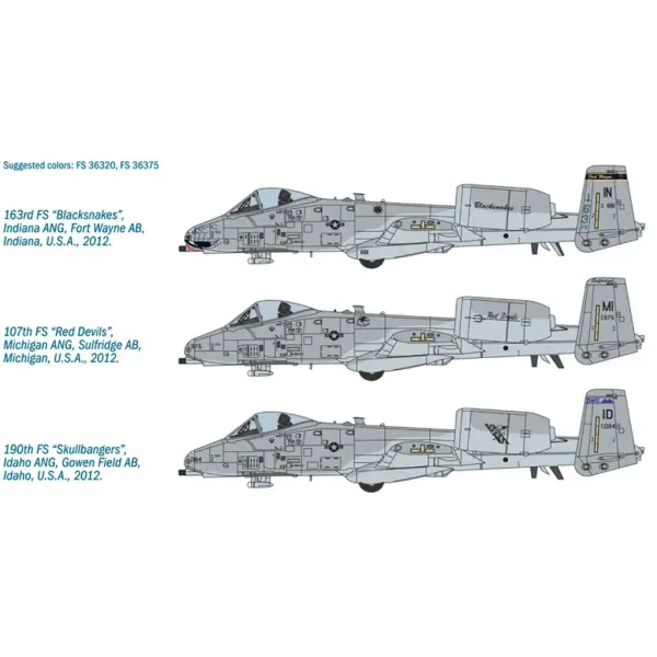 Italeri 1/48 A-10C Blacksnakes Flugzeugmodellbausatz Bild 3