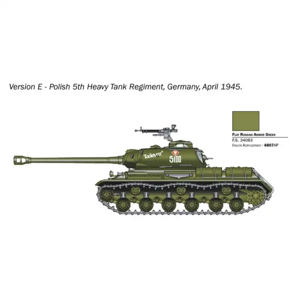 Italeri 1/56 JS2 Stalin Panzer Modellbausatz Bild 4
