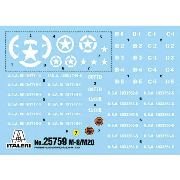 Italeri 1/56 M8/M20 Panzer Modellbausatz Bild 2