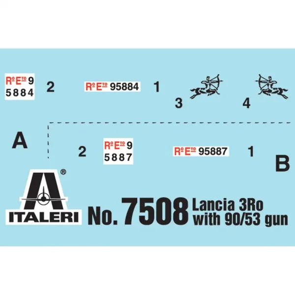 Italeri 1/72 Autocannone 3RO Flugabwehrkanone mit 8 Figuren Modellbausatz Bild 2
