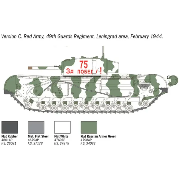 Italeri 1/72 Churchill Mk. III Panzerbausatz Bild 5