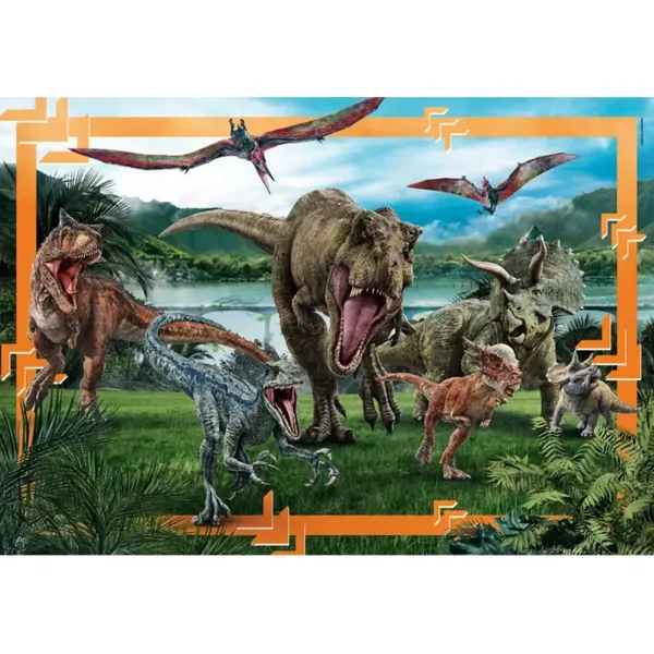 Jurassic World das Reich der Dinosaurier 104-teiliges maxi supercolor Puzzle - Clementoni Bild 2