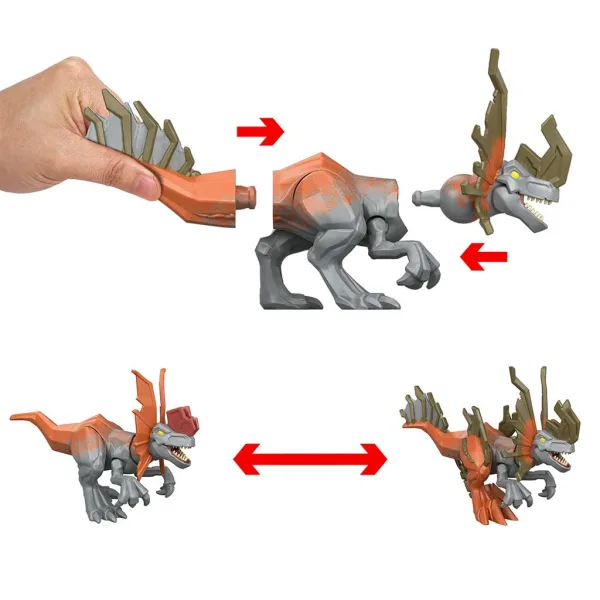 Jurassic World: Mayhem Mix-Ups DIY Mutanten-Dino Dilophosaurus - Mattel Bild 3