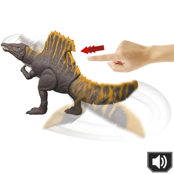 Jurassic World: Die Wiedergeburt Tail Thrasher Spinosaurus kolossale Dinosaurierfigur - Mattel Bild 2
