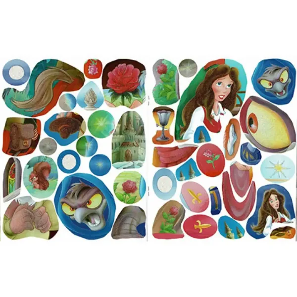 Klebe Prinzessinnen! - Das Schön und das Biest Stickerheft Bild 3