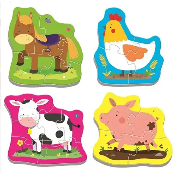 Kleine Tiere auf dem Bauernhof Baby-Puzzle-Set - Trefl Bild 2
