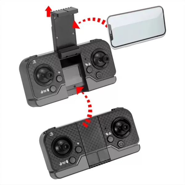 KOO: Kotaro 058 zusammenklappbarer Fernbedienungsdrone mit Doppelkameras und LED-Beleuchtung Bild 7