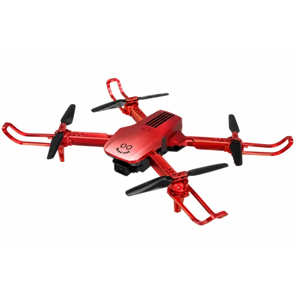 KOO: Kotaro 078 rot zusammenklappbarer Quadrocopter mit Doppelkamera und LED-Beleuchtung Bild 2