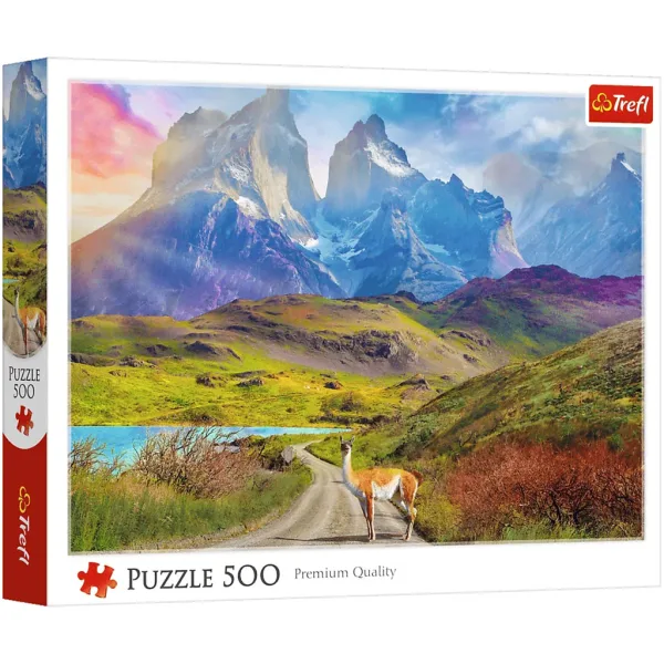 Lama in Patagonien 500 Teile Puzzle - Trefl Bild 1