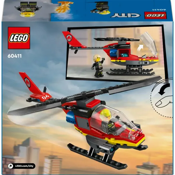 LEGO® City: Feuerwehr-Rettungshubschrauber (60411) Bild 2