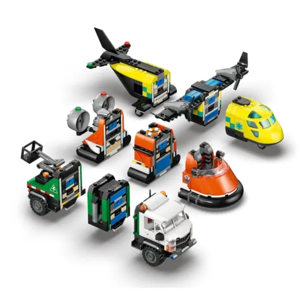 LEGO® City: Flugzeug, Hubarbeitsbühne und Luftkissenfahrzeug Remix (60505) Bild 3