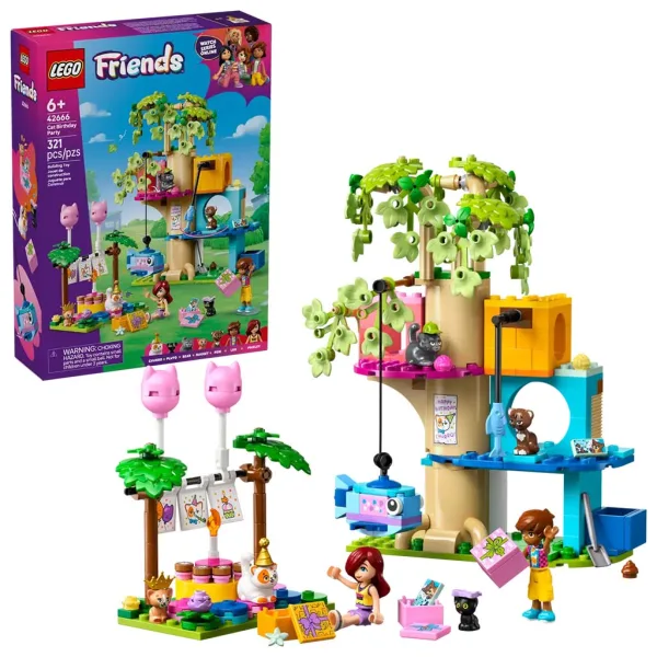 LEGO® Friends: Geburtstags-Katzenparty und Baumhaus für Katzen (42666) Bild 1