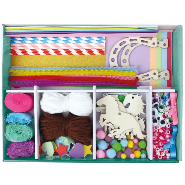LENA: Premium Pferde Bastelkoffer 400-teiliges kreatives Spielset Bild 2