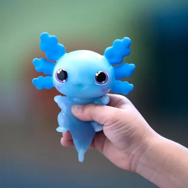 Lets Glo Axolotl leuchtender Wasserfreund in Blau Bild 3