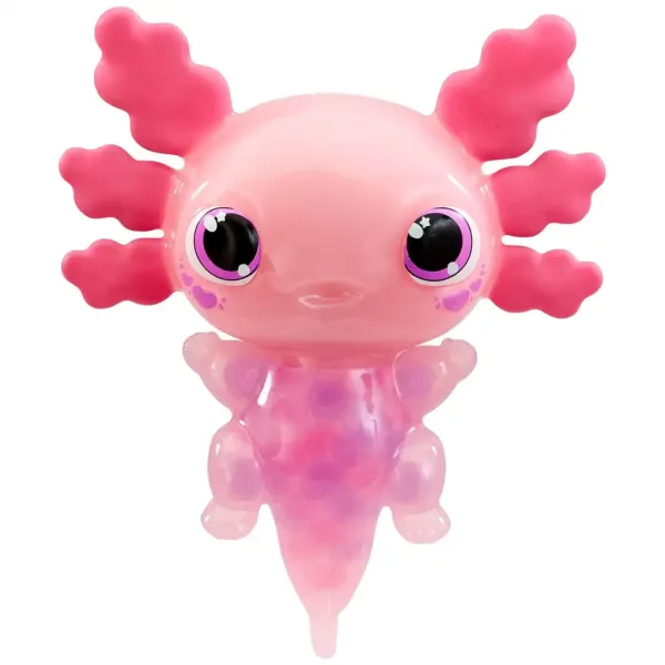 Let’s Glo Axolotl leuchtender Wasserfreund in rosa Farbe Bild 2