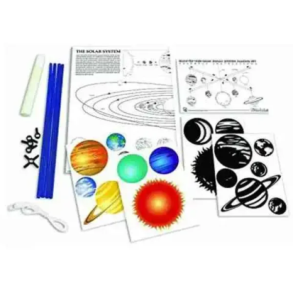 Leuchtendes mobiles Sonnensystem Bastelwissenschaftsspiel Bild 2