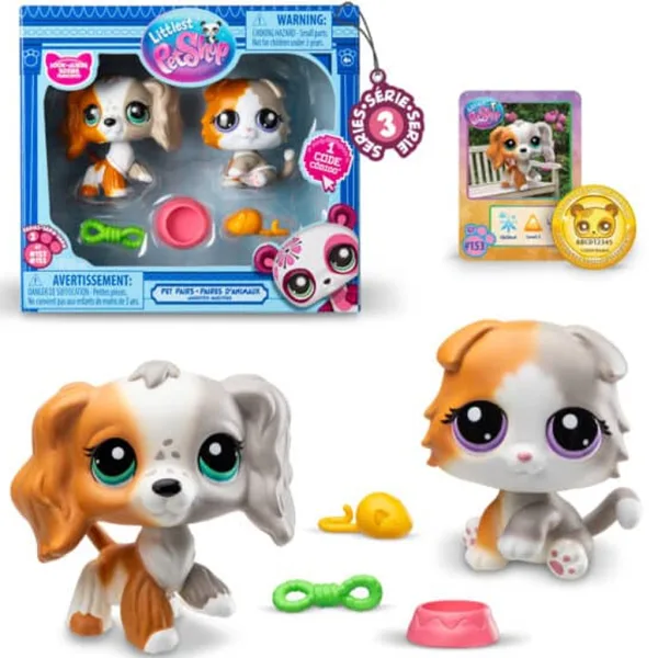 Littlest Pet Shop: Doppelpack Haustierfiguren S3, verschiedene Varianten, 1 Stück Bild 4
