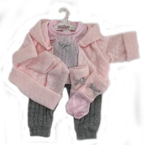 Llorens: Puppenkleidung-Set mit Bären- und Hasenhose für 43 cm große Puppen Bild 2