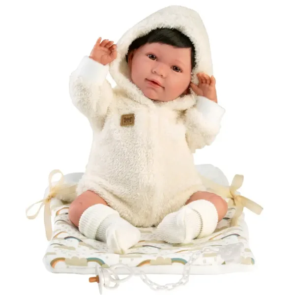 Llorens: Mimi Llorana 42 cm große Puppe mit Geräusch und Schlafsack Bild 2