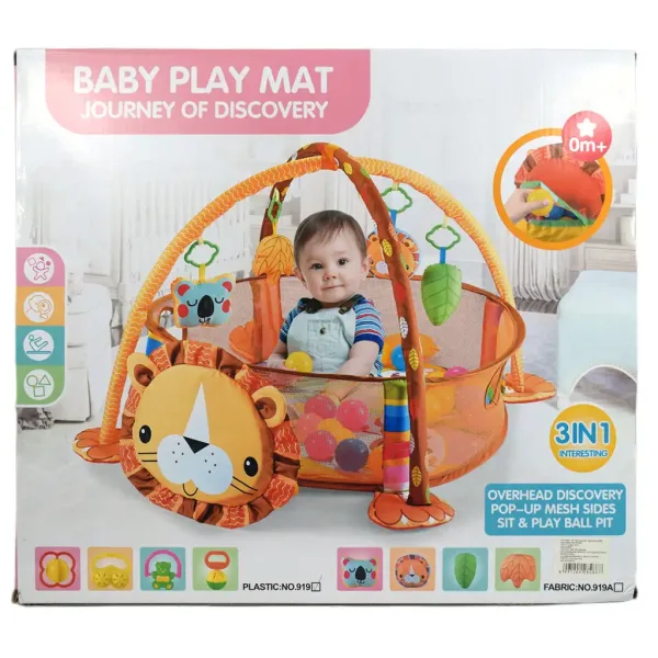 Löwenbaby-Pool mit Bällen und Zubehör 70x90cm Bild 6