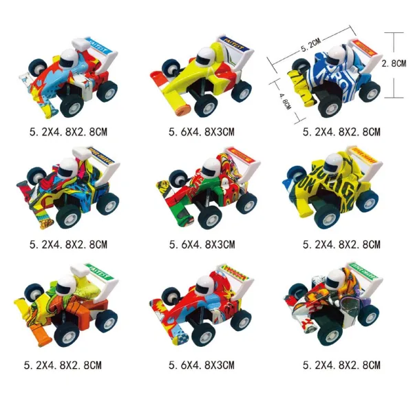 Luna: Bunter Formel-Rennwagen in durchsichtiger Box in verschiedenen Varianten 1 Stück Bild 2