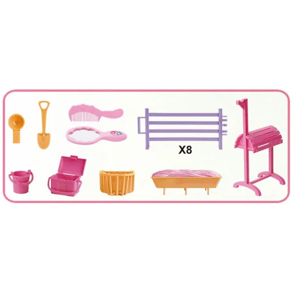 Luna: Fantasy Dream Einhorn Spielset mit Stall, Weide und Zubehör Bild 4