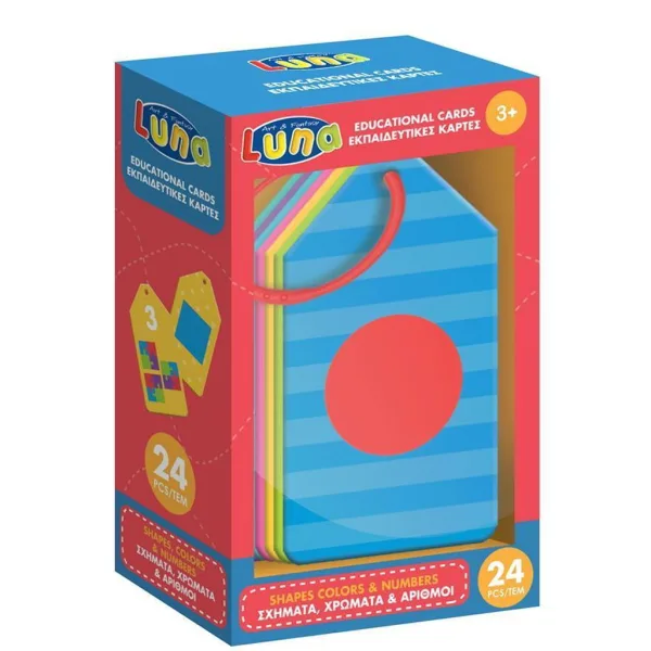 Luna: Farben, Formen und Zahlen 24-teiliges Lernkarten-Set Bild 1