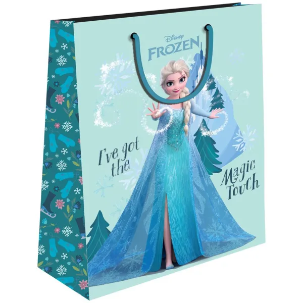 Luna: Disney Die Eiskönigin Geschenktasche mit Anna und Elsa Motiv 18x23x11cm Bild 2