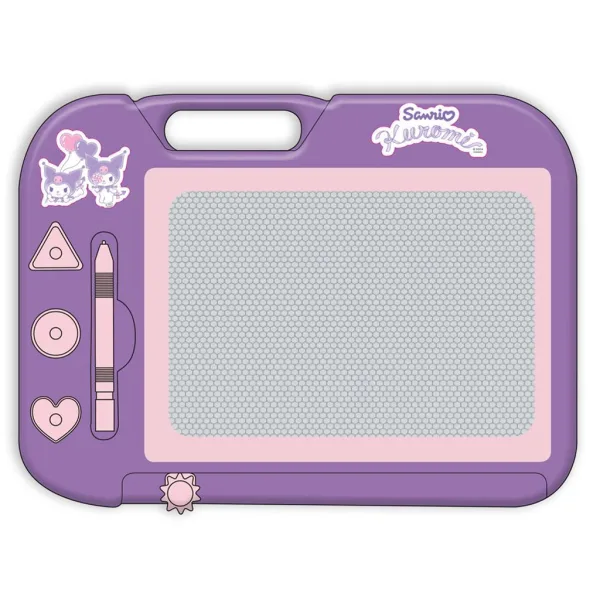 Luna: Kuromi magnetische Zeichentafel mit 3 Stempeln und abwischbarer Zeichenfläche Bild 2