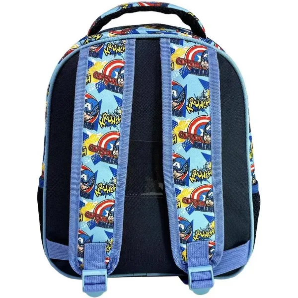 Luna: Must Team Captain America abgerundeter Kindergarten-Rucksack 27x10x31 cm Bild 2