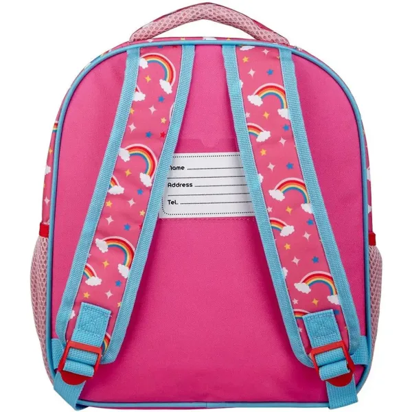 Luna: Must Team Einhorn-Kätzchen abgerundeter Kindergarten-Rucksack mit 2 Fächern 27x10x31 cm Bild 2