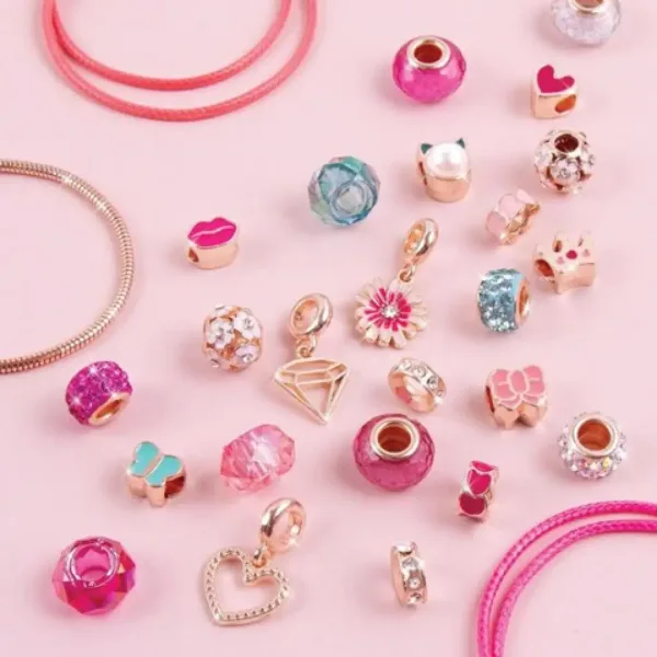 Make it Real: Kristall Medaillon Armbänder Pink Bild 5