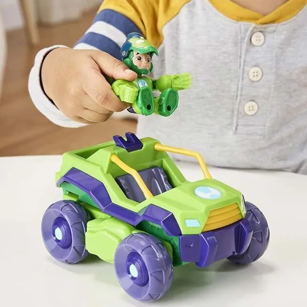 Marvel: Iron Man 2-in-1 Mech-Hulk-Fahrzeug- und Figurenset – Hasbro Bild 3