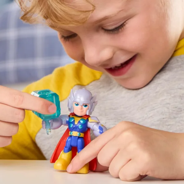 Marvel Iron Man und seine fantastischen Freunde: Thor Actionfigur mit Zubehör - Hasbro Bild 4