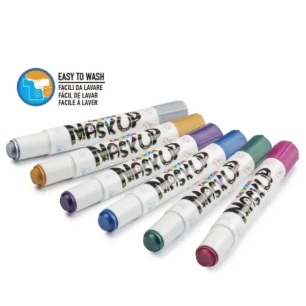 MaskUp Metallic 6-teiliges Gesichtsmalset - Carioca Bild 2
