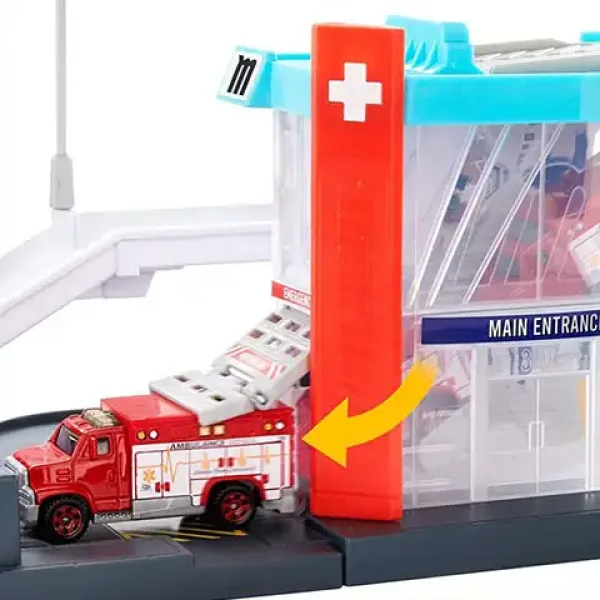 Matchbox: Action Drivers Hubschrauber-Rettungsstation Spielset - Mattel Bild 4