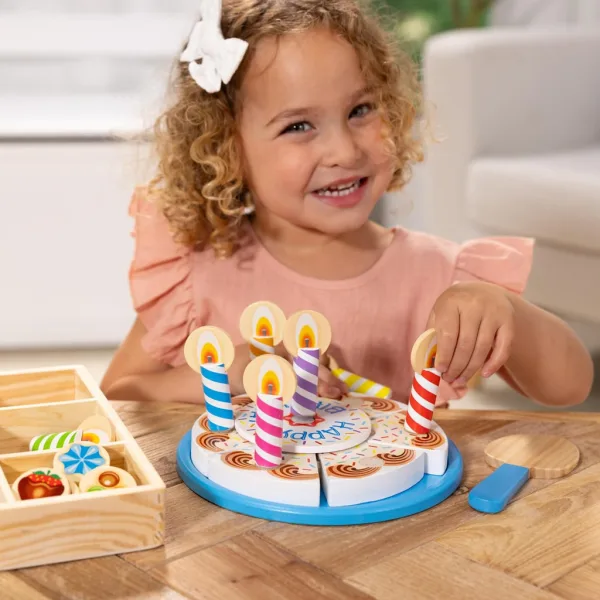 Melissa & Doug: Geburtstagskuchen-Spielset aus Holz - Spin Master Bild 3
