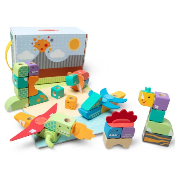 Melissa & Dough Blockables Dinosaurier Baukasten 69-teilig Bild 3