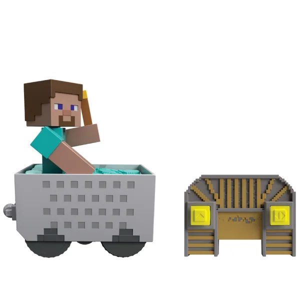 Minecraft RC Fernbedienung Bergbauwagen mit Steve Figur – Mattel Bild 5