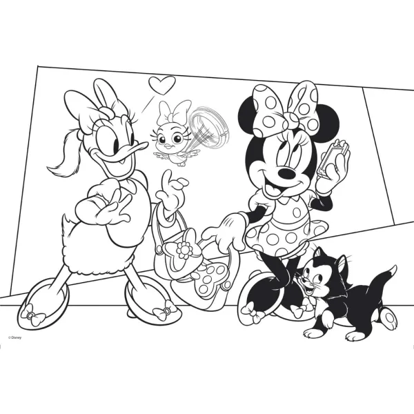 Minnie Maus 2-in-1 Puzzle und Malset mit 108 Teilen, 50x35 cm – Lisciani Bild 3