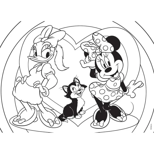 Minnie Maus 2-in-1 Puzzle und Malset mit 108 Teilen, 70x50 cm – Lisciani Bild 2